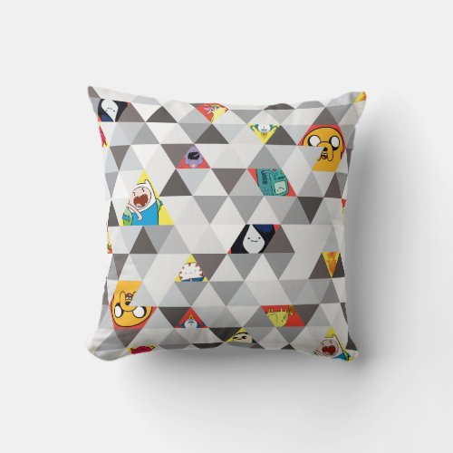 Adventure Time  Triangular Character Pattern Throw Pillow