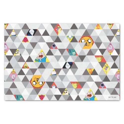 Adventure Time  Triangular Character Pattern Tissue Paper