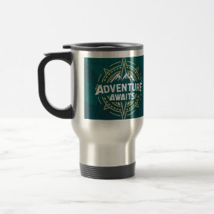 Adventure Travel Emblem Mug for Adventure lovers.