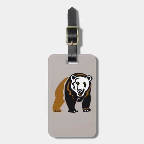 Adventure travel _ Grizzly Bear _ Luggage Tag