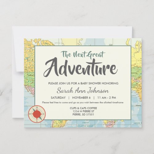 Adventure  Travel  Invitation Postcard