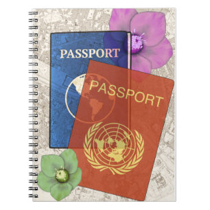 Adventure Travel Passport  Notebook