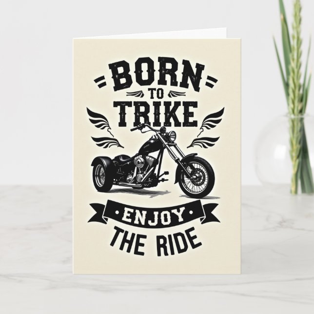 Adventure Trike Birthday Card (Front)
