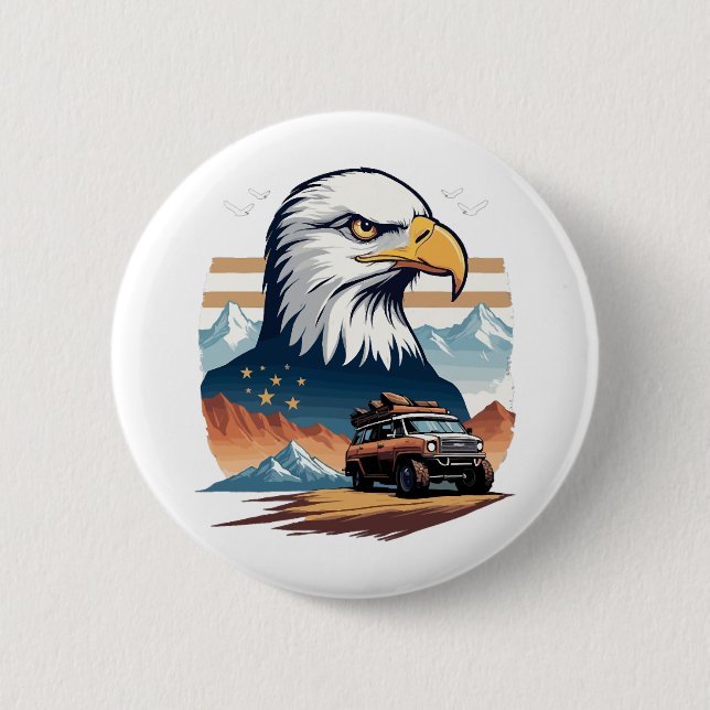 Adventure Trip USA Button (Front)