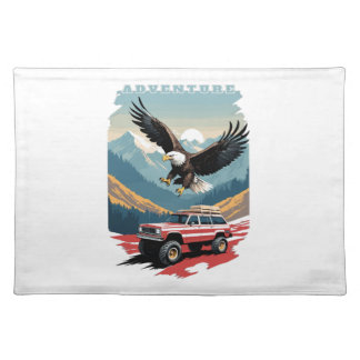 Adventure Trip USA Cloth Placemat