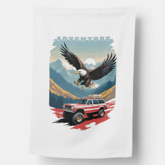 Adventure Trip USA House Flag