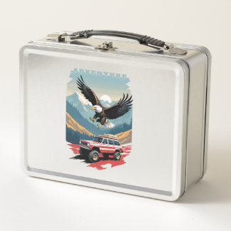 Adventure Trip USA Metal Lunch Box