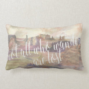 Adventure Typography IV Lumbar Pillow