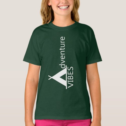 Adventure Vibes Good Vibes Logo Camping Tent T_Shirt