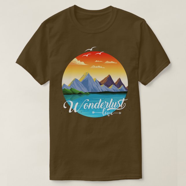 Adventure Wanderlust love Explore the world travel T-Shirt (Design Front)