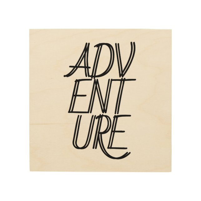 Adventure Wood Wall Art (Front)