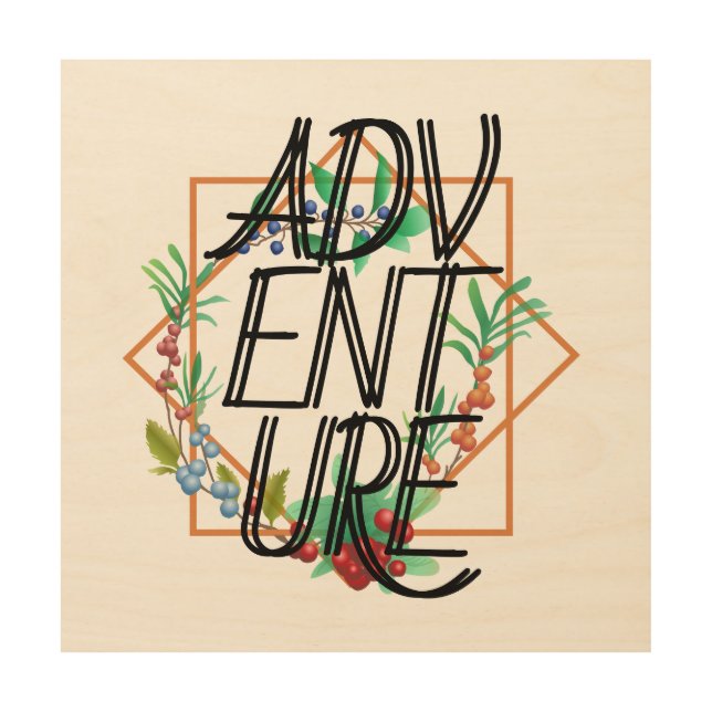 Adventure Wood Wall Art (Front)