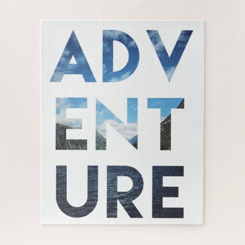 Adventure Word Art Travel Photography Jigsaw Puzzle