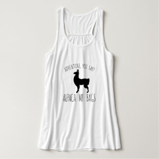 Adventure, you say? Alpaca my bags Tank Top