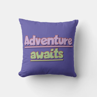 AdventureAwaits Throw Pillow