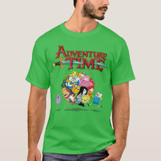Adventureime Colorful Ball of Characters Cartoon f T-Shirt