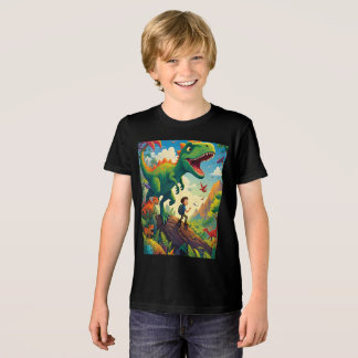Adventurer and Dino: A Journey Through a Fantastic Tri-Blend Shirt