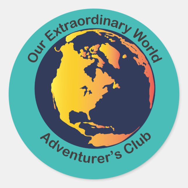 Adventurer Club Classic Round Sticker (Front)