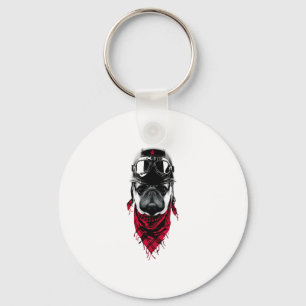 Adventurer Pug Keychain