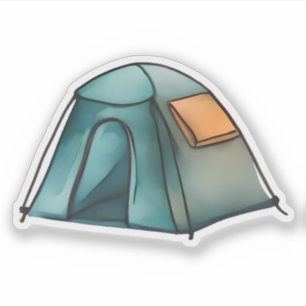 Adventurer's Camp Tent Sticker