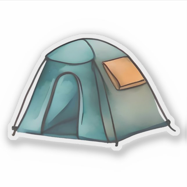 Adventurer's Camp Tent Sticker (Front)