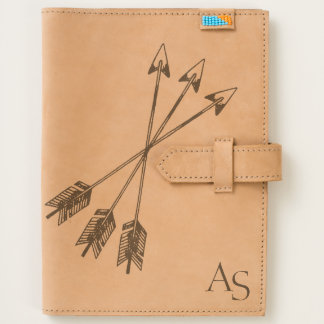 adventurer's wanderlust rustic tri-arrow journal