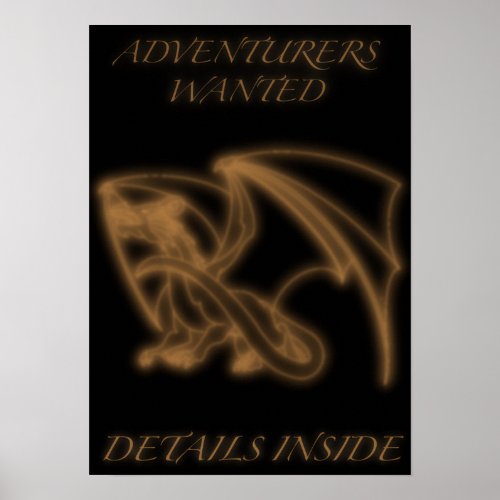 Adventurers Wanted Poster