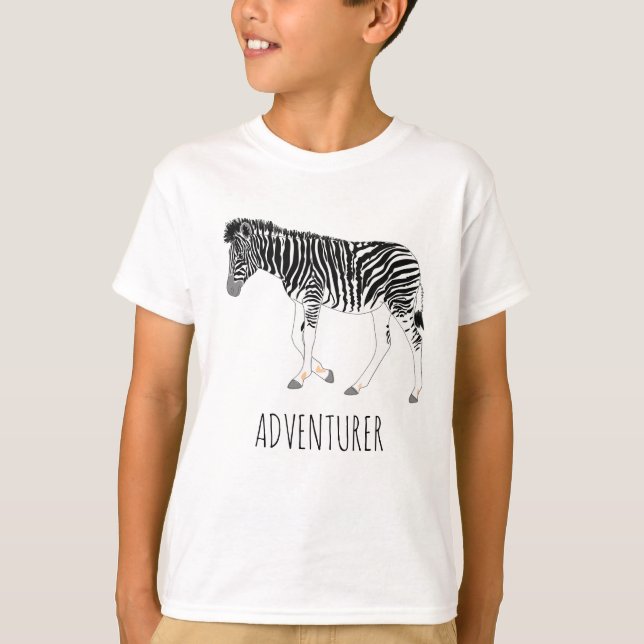 Adventurer's Zebra T-Shirt (Front)