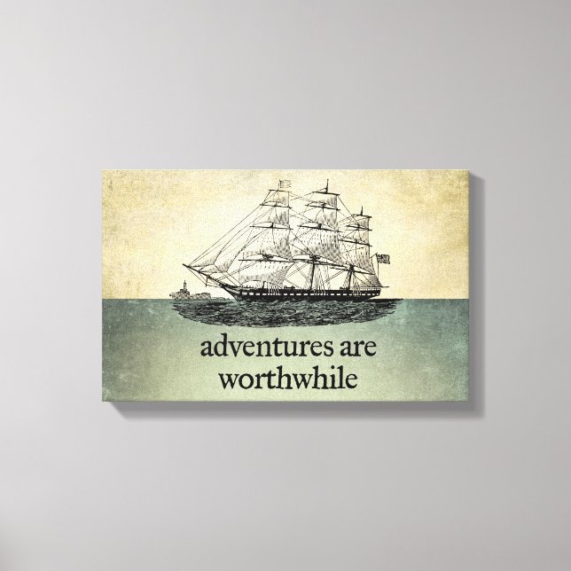 Adventures Are Worthwhile Canvas (Front)