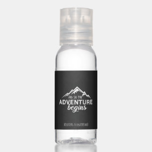 adventures begins hand sanitizer