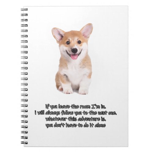 Adventures Corgi Notebook