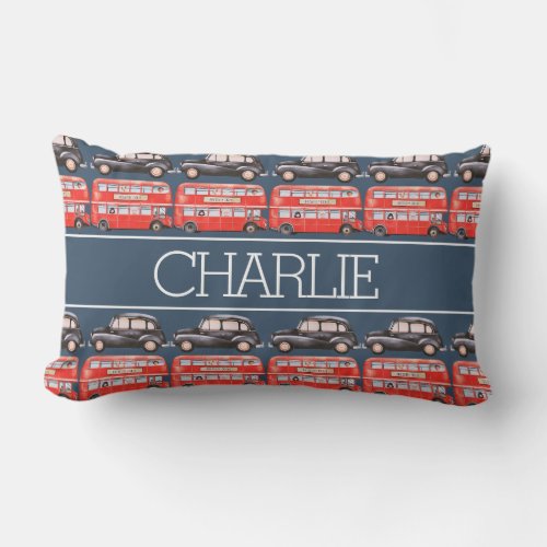 Adventures In London Town Personalized  Lumbar Pillow