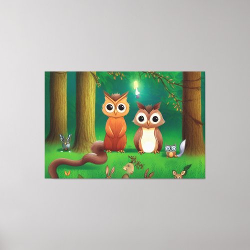 Adventures in the Forest  Canvas Print