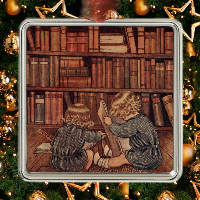 Adventures in the Library Metal Ornament (Creator Uploaded)