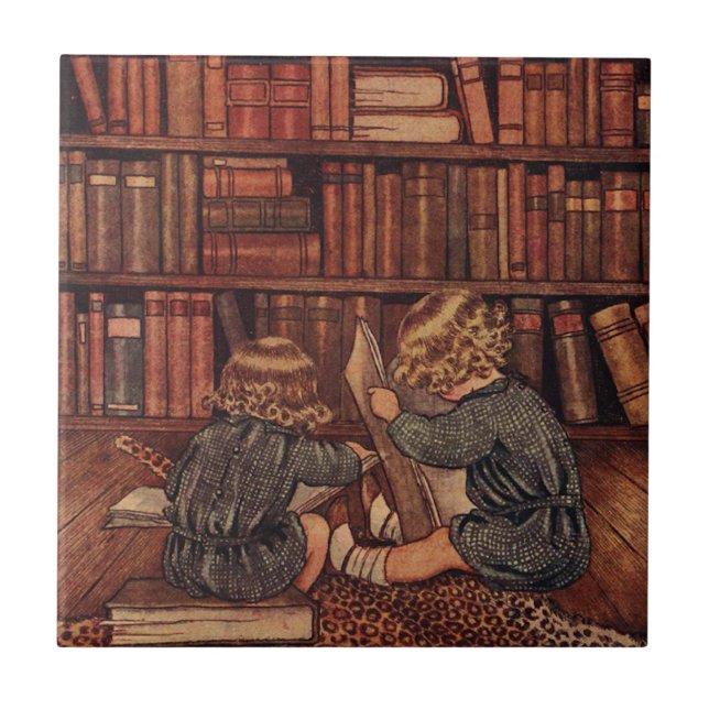 Adventures in the Library Tile (Front)