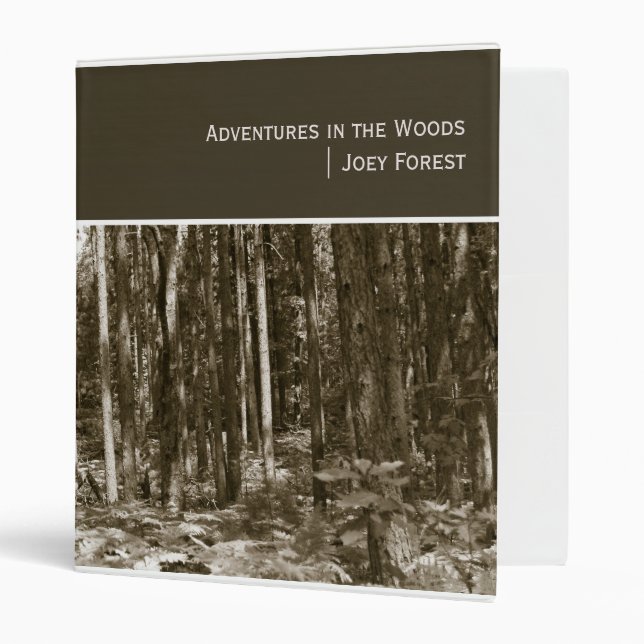 Adventures in the Woods (1") 3 Ring Binder (Front/Inside)