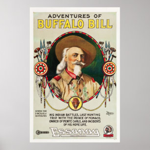 Adventures of Buffalo Bill - Vintage 1917 poster