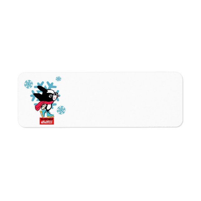 Adventures of Mirabelle Holidayz18 address label (Front)