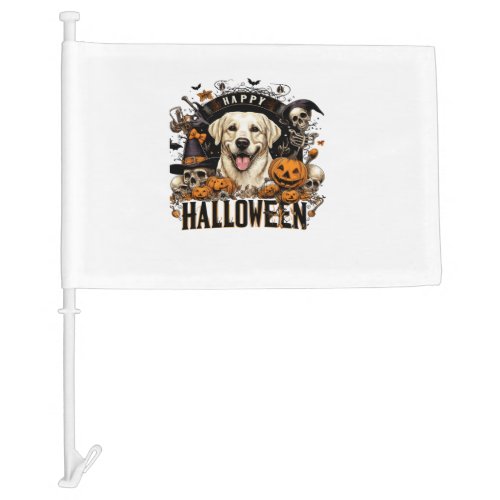 Adventures of the Candy Bucket Dogs and Treats on  Car Flag