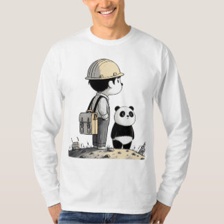 Adventures of the Young Engineer and His Panda T-Shirt