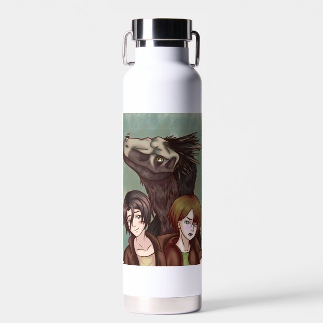 Adventures with a Dinosaur Water Bottle (Front)