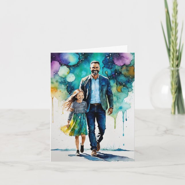 "Adventures with Dad" - A Joyful Father's Day Card (Front)