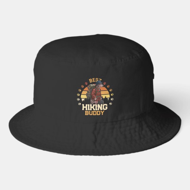 Adventurous American Hairless Terrier Hiker  Bucket Hat (Front)