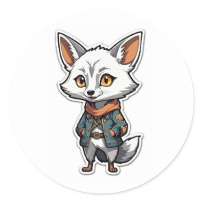 Adventurous Anime Jackal Sticker
