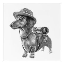 Adventurous dachshund