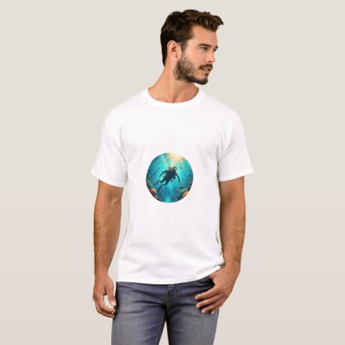 Adventurous Diver T_Shirt