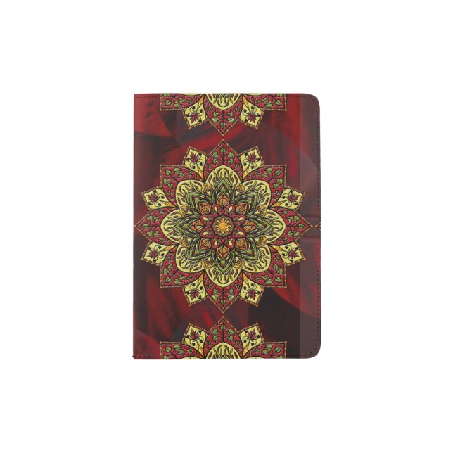 Adventurous Heart Medallion Passport Holder (Front)