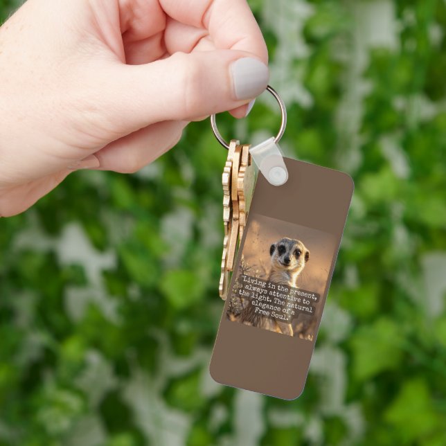 Adventurous Meerkat Living Keychain (Hand)