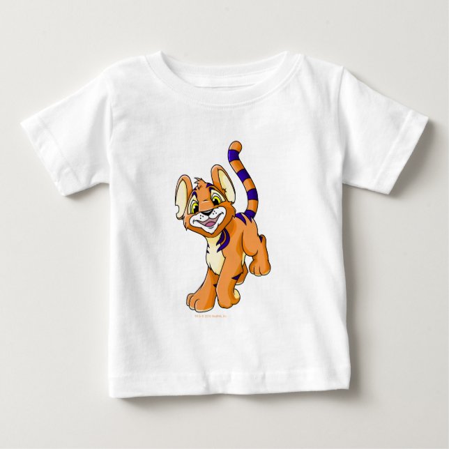 Adventurous orange Kougra Baby T-Shirt (Front)