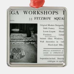 Adverisement for the Omega Workshops Ltd Metal Ornament